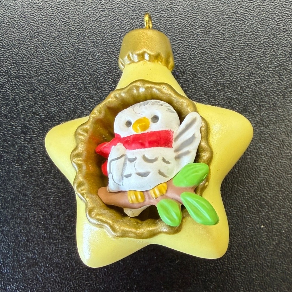 Hallmark Keepsake 2022 A World Within Owl Star Christmas Ornament with Box